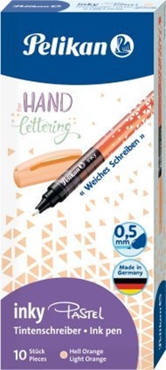 Attēls no Pelikan Pelikan Tintenschreiber inky 273 Pastell Orange 10 Stück Faltschachtel