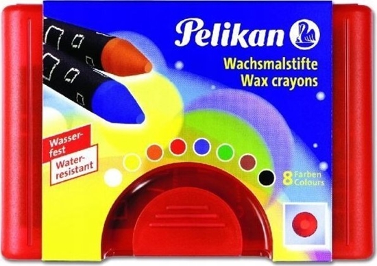 Изображение Pelikan Pelikan Wachsmalstifte 665/8WF Rund wasserf.   8er Box