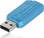 Изображение Verbatim USB-Stick 128GB Verbatim 2.0 Pin Stripe Caribbean Blue