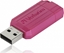 Attēls no Verbatim USB-Stick 128GB Verbatim 2.0 Pin Stripe Hot Pink
