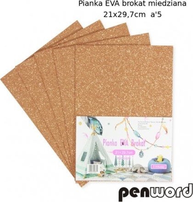 Изображение Penword PIANKA EVA BROKAT MIEDZIANA 21X29, 7 a5 Penword