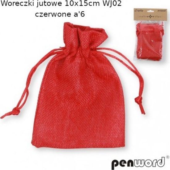 Изображение Penword WORECZKI JUTOWE 10x15cm WJ-02 CZERWONE a6 Penword