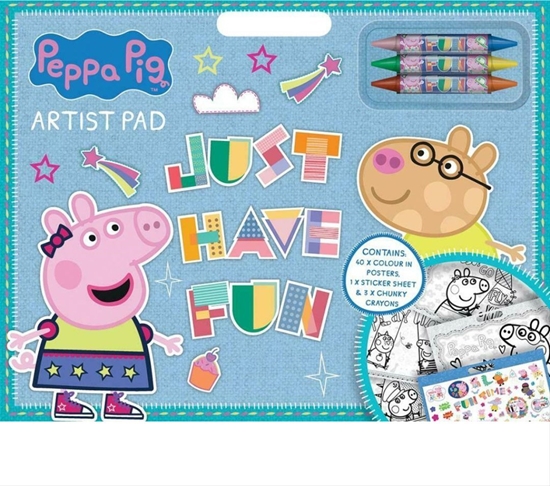 Изображение Peppa Pig Peppa Pig Artist pad with 3 crayons & sticker sheet