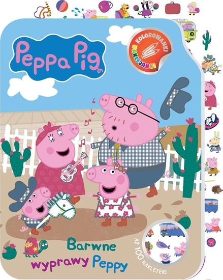 Picture of Peppa Pig. Kolorowanki naklejanki cz.2