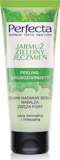 Изображение Perfecta Oczyszczanie Peeling gruboziarnisty Jarmu i Zielony Jczmie 75 ml