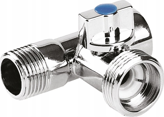 Picture of Perfexim Chrom odpowietrznik automatyczny MINI 3/8 z zaworem stopowym 9003C+S G3/8 Z PN10 [15/150]