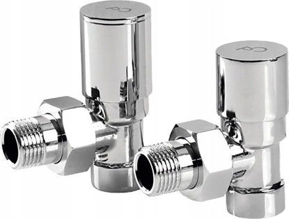 Picture of Perfexim Komplet ktowy do podczenia grzejnika 1/2 chrom A. 7030 [1\55]