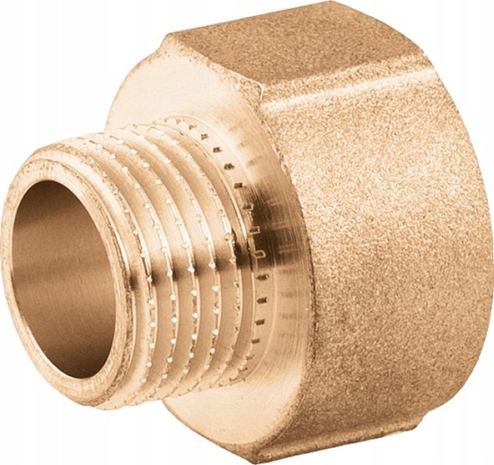 Изображение Perfexim Redukcja mufowo-nyplowa 1/2" x 3/8" wzmocniona PHA-308 G1/2xG3/8 WZ PN16 [20/250]