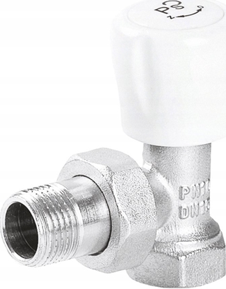 Picture of Perfexim Zawór grzejnikowy zasilajcy ktowy 1/2" PHA-032 G1/2 WZ PN10 DN15 [10/100] - 20-032-0100-000