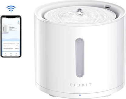 Picture of PETKIT  Smart Pet Drinking Fountain  Eversweet Solo 2  Capacity 2 L  Filtering  Material Plastic  White 6973293808896