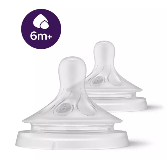 Picture of Philips Avent Natural Response SCY966/02 Feeding bottle silicone teats 6m+ 2pcs