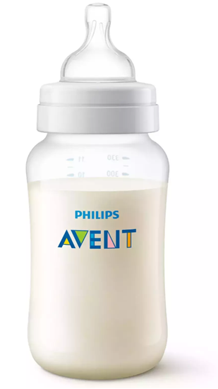 Picture of Philips Avent SCY106/01 Anti-colic feeding bottle 330ml Medium flow pacifier 3m+