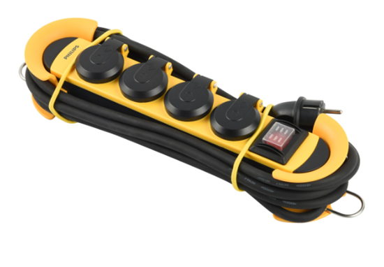Picture of Philips Extension Cord 4 Sockets 16A 3m