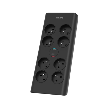 Attēls no PHILIPS Schuko Extension cord 8 sockets 2m / 16A