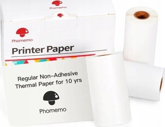 Picture of Phomemo Papier Biay Wkad Wkady 3x Rolka 53mm Phomemo T02 M02 PRO M02S M03 M04S / Q22-RM10