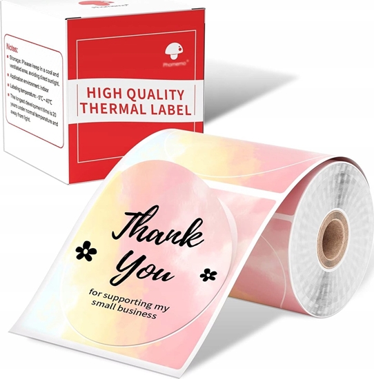 Picture of Phomemo Papier Naklejki 140x Etykieta Okrga Kolorowa Phomemo M110 M120 M200 M221 / Xy5050-140ch