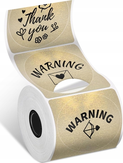 Picture of Phomemo Papier Naklejki 140x Etykieta Okrga Zota Do Phomemo M110 M120 M200 M220 / Xy-gd5050-140