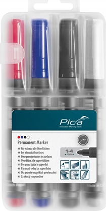 Изображение Pica permanent Marker 1-4mm assorted with Instant-White