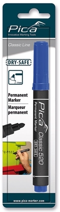 Изображение Pica Permanent Marker 1-4mm, Round Tip blue Retail Packaging