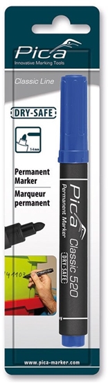 Изображение Pica Permanent Marker 1-4mm, Round Tip blue Retail Packaging