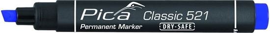 Изображение Pica Permanentmarker 2-6mm, Wedge Tip, blue Retail Packaging
