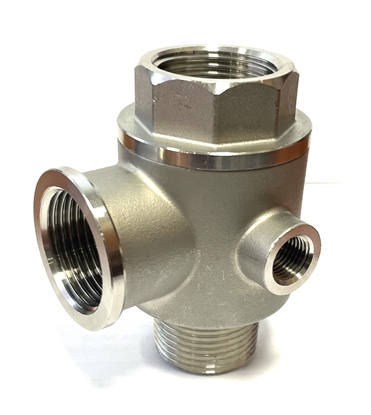 Изображение Piecgabals ar pretvarstu WASINEX 1"ā-i-i AISI316 1/4"i-i