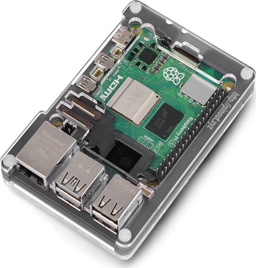 Изображение PiMoroni Pibow Coupe 5 - obudowa do Raspberry Pi 5 - Ninja - PiMoroni PIM677}