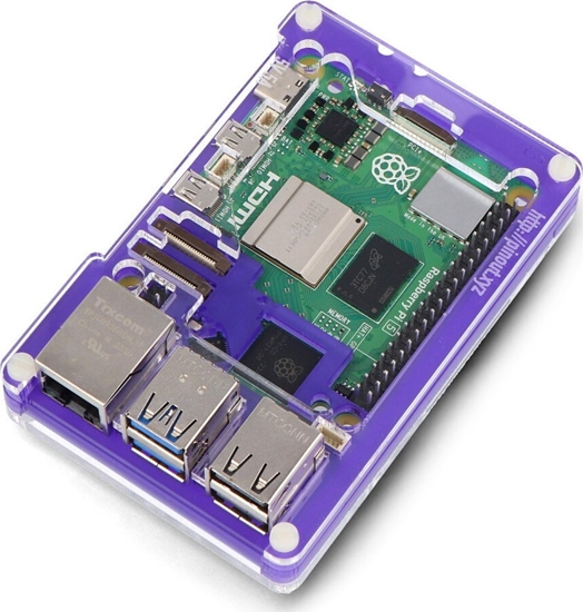 Picture of PiMoroni Pibow Coupe 5 - obudowa do Raspberry Pi 5 - Royale - PiMoroni PIM679}