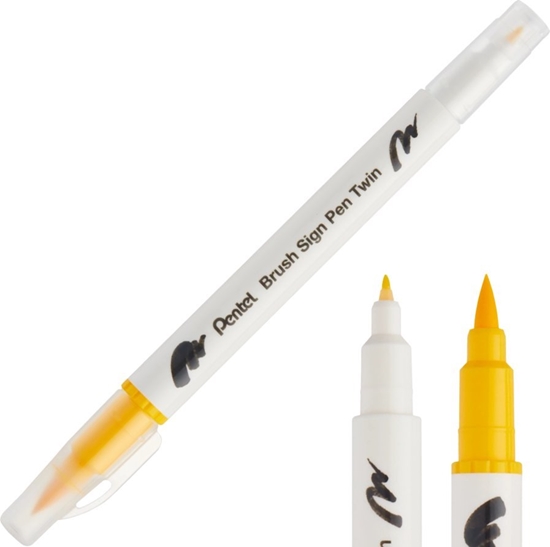 Picture of Pisak Brush Pentel Dwustronny óty SESW30C-T122