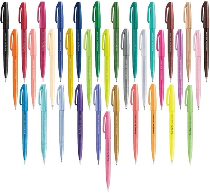 Picture of Pisak pdzelkowy Pentel Brush Sign Pen SES15C szar