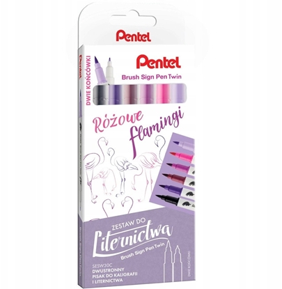 Picture of Pisaki pdzelkowe Pentel Brush Sign Pen Twin SESW3