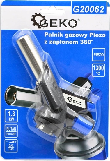 Picture of Pistolet do kleju Geko Palnik gazowy Piezo z zaponem 360 stopni (10/40)
