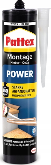 Picture of Pistolet do kleju HP Pattex Montage Power Kleber, Kartusche mit 370g