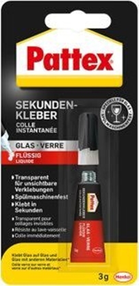 Attēls no Pistolet do kleju Pattex Pattex Sekundenkleber Glas, Tube mit 3g, 9H PSV1C