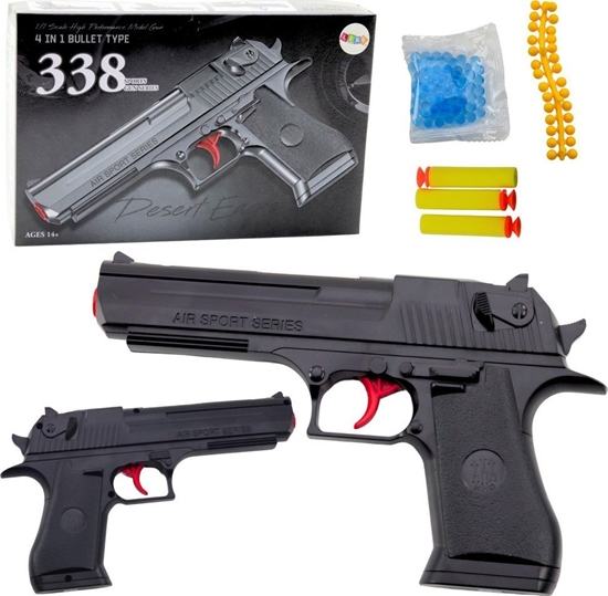 Picture of LeanToys Pistolet Sportowy 388 Strzaki Piankowe Kulki Wodne