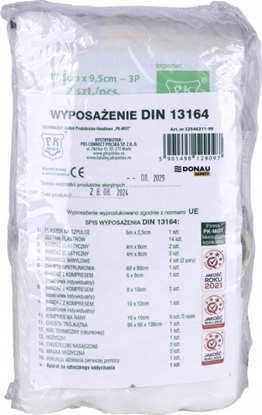 Attēls no PK-MOT Wyposaenie apteczki Donau Safety DIN 13164 (+ ustnik)