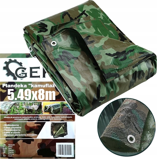 Picture of Plandeka Geko Plandeka "kamufla-moro" 5,49x8m 100gsm