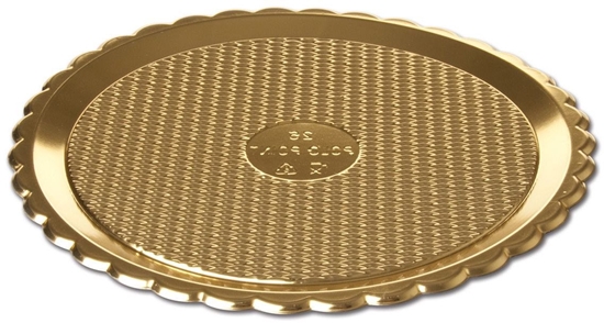 Picture of Plastmasas paplates zelta krasa komplekts 2 gab. Easy Bake O28cm  8006043008739