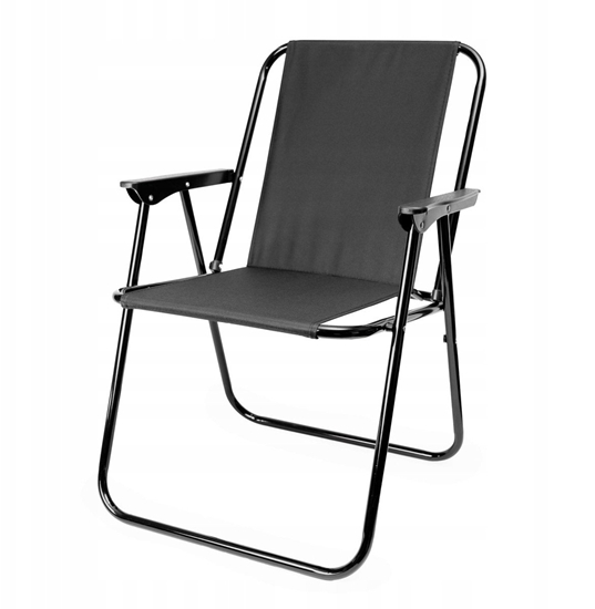 Picture of PLATINET CAMPING FOLDING CHAIR KRZESO KAMPINGOWE SKADANE 52X44X75 CM FULL BLACK [45912]