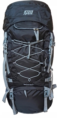 Picture of Plecak Turystyczny do Wdrówek Damski Mski Czarny Pojemny KUBISPORT 75 L
