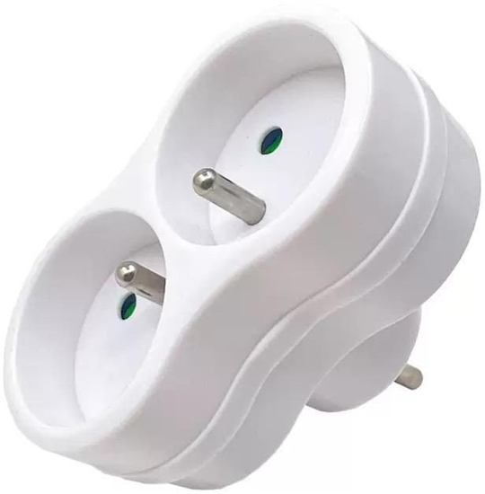 Изображение Plug EU to 2FR Type E, White