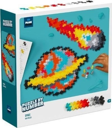 Изображение Plus Plus PLUS-PLUS PUZZLE BY NUMBER KOSMOS - 500 ELEMENT?W