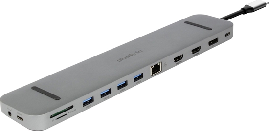 Picture of Stacja/replikator Adesso Plusonic USB-C Docking Adapter/Hub 9in1 with HDMI/DP/LAN/USB