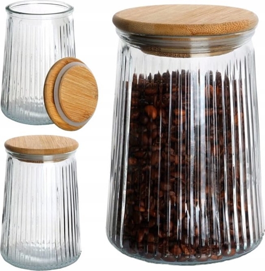 Picture of Pojemnik kuchenny do przechowywania z bambusow pokrywk 950ml Soik
