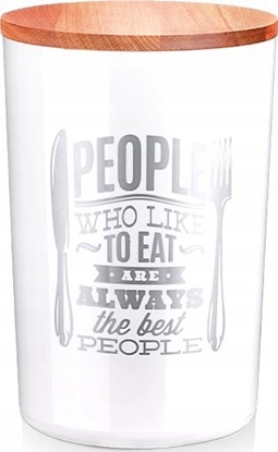 Picture of Pojemnik okrgy EVA kolor z drewnian pokrywk 2,3 l