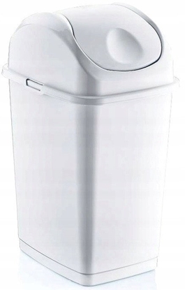 Picture of Pojemnik uchylny SLIM 18 l biay 290x235x461 mm