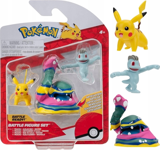 Picture of Figurka Jazwares Pokemon: Battle Figure - Zestaw z 3 figurkami Pokemon (PKW3597)