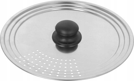 Picture of POKRYWKA STALOWA UNIWERSALNA 22-24-26cm Z OTWORAMI NA PAR BRUNBESTE BB-3465