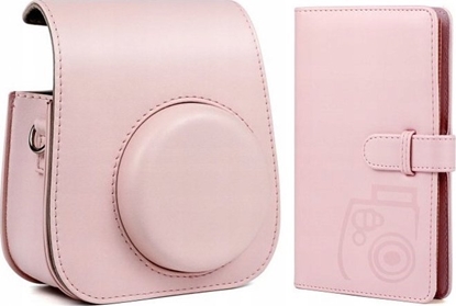 Attēls no Pokrowiec LoveInstant Zestaw 2w1 Futera Etui Fuji Instax Mini 11 + Album Róowy