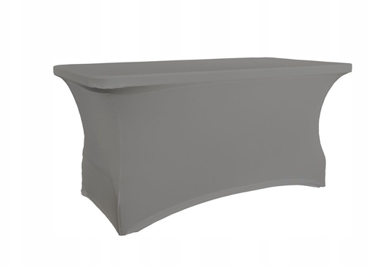 Picture of Pokrowiec na stó prostoktny d. 152,4 cm szary